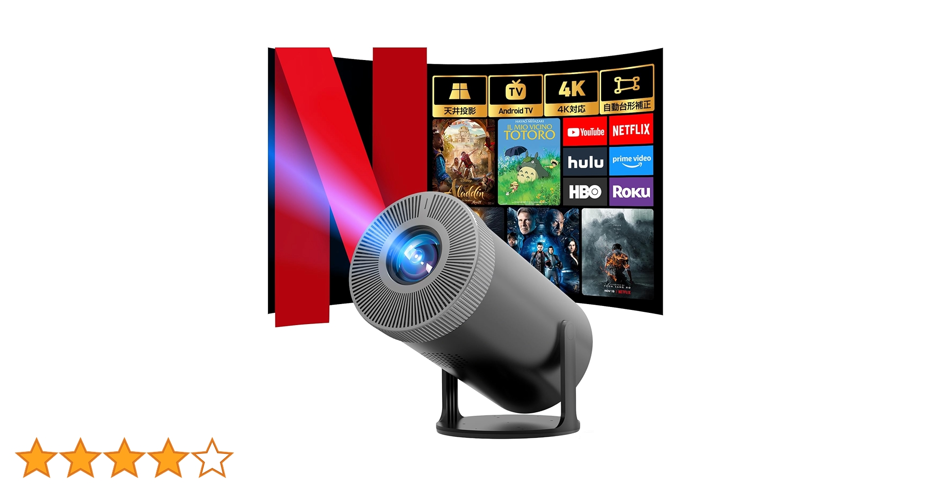 Amazon.co.jp: プロジェクター 家庭用【2025年新登場！20000LM